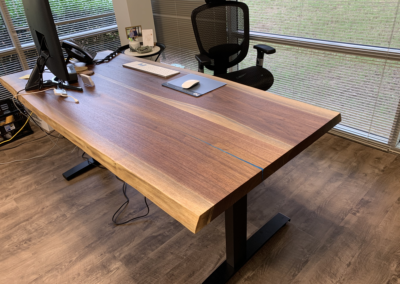 Walnut standing desk