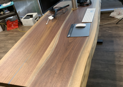 Walnut standing desk