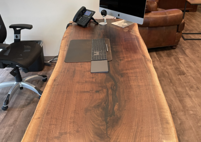 Walnut standing desk