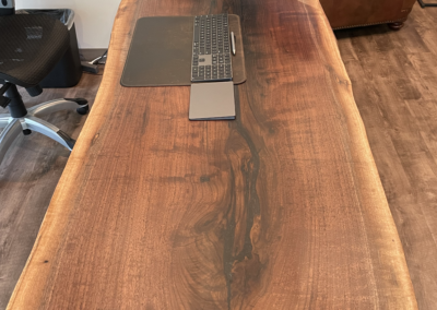 Walnut standing desk